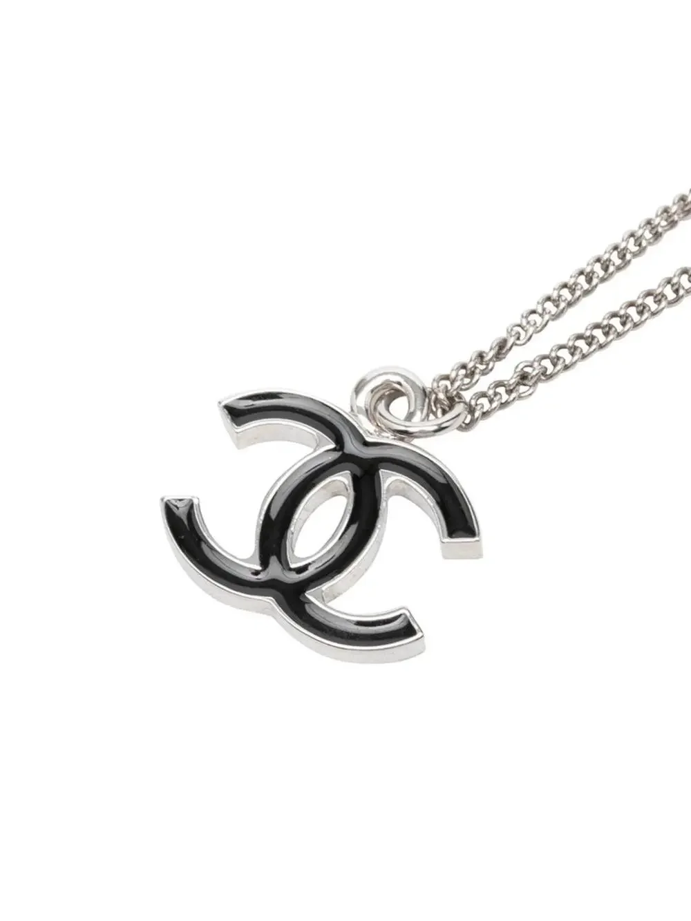 Chanel Cc Logo Chain Pendant Necklace #357632C75B